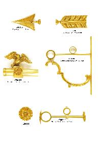 Agencement et décoration : Tringle rideau-Potence-Porte embrase de style  -  - Référence k214