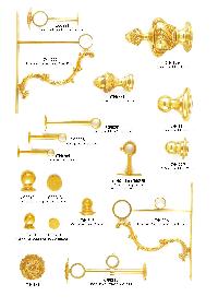 Agencement et décoration : Tringle rideau-Potence-Porte embrase de style  -  - Référence k215